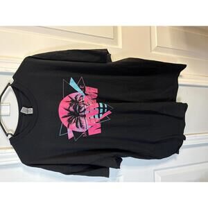 Gildan DryBlend Black Graphic T-Shirt Size 2XL 330